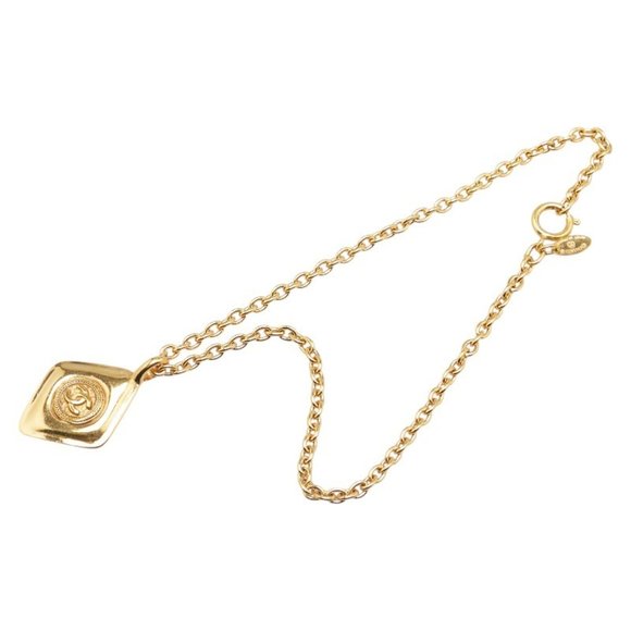 Chanel Coco Mark Gold Gold Plated necklace - Picture 1 of 7